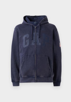GAP AMERICANA LOGO - Zip-up sweatshirt - navy uniform