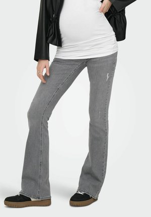 FLARED FIT  - Flared Jeans - grey denim