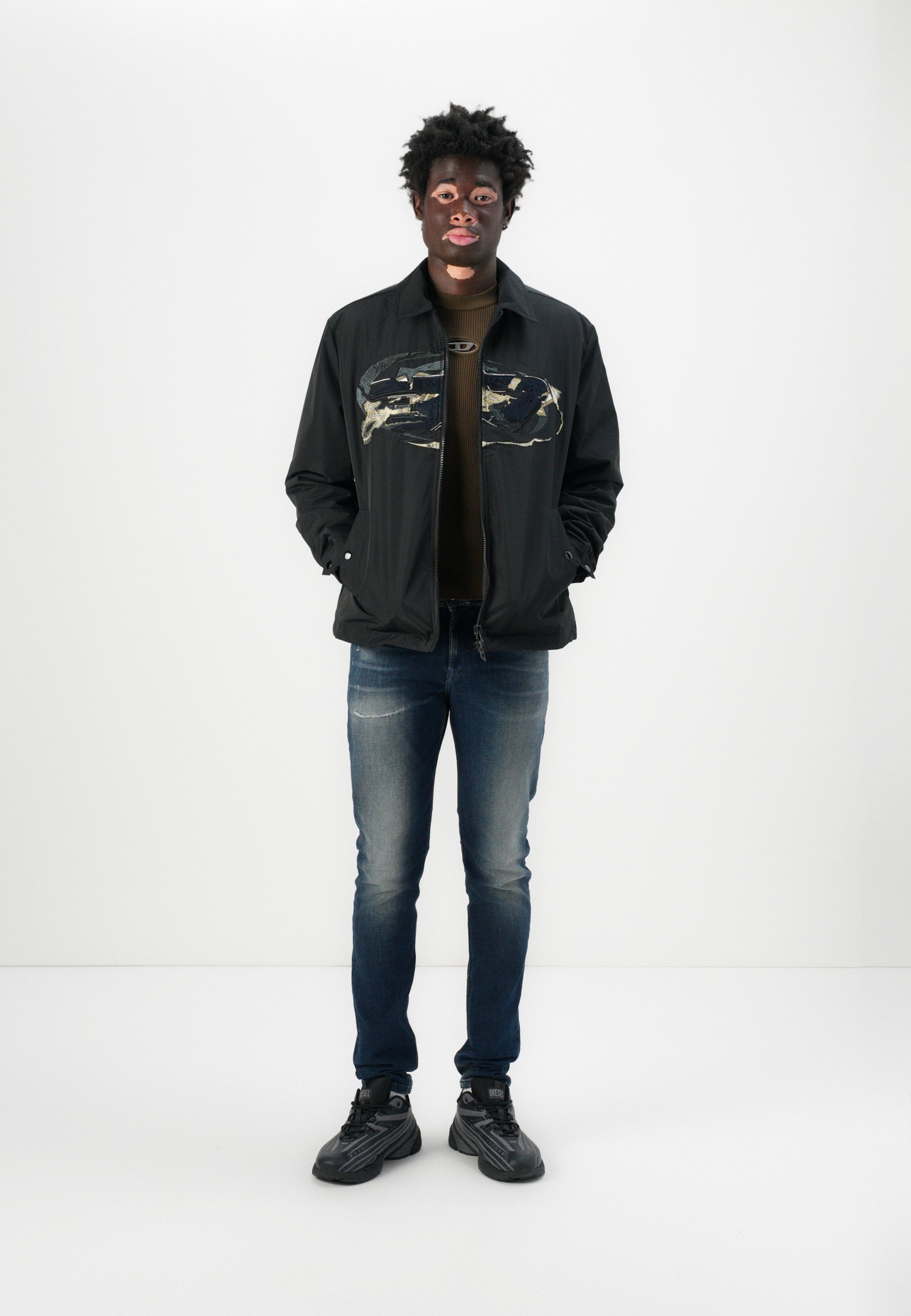 Diesel OACHIM - Light jacket - black - Zalando.co.uk