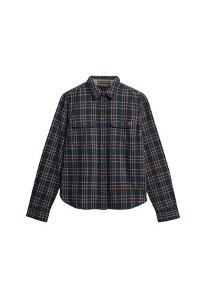 Superdry & Co Skjortebluser - navy/yellow check