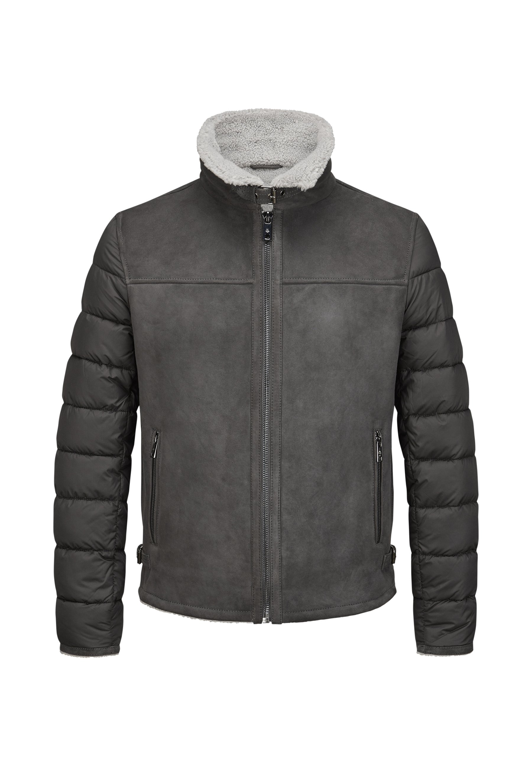 Milestone MSDEXTER Lederjacke dunkelgrau Zalando