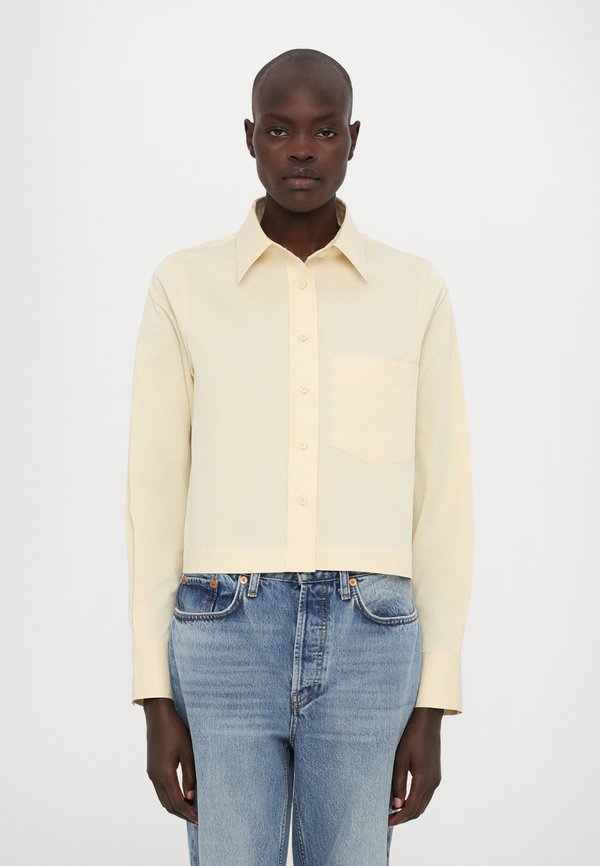 CROPPED CLASSIC SHIRT - Shirt - vanilla beige