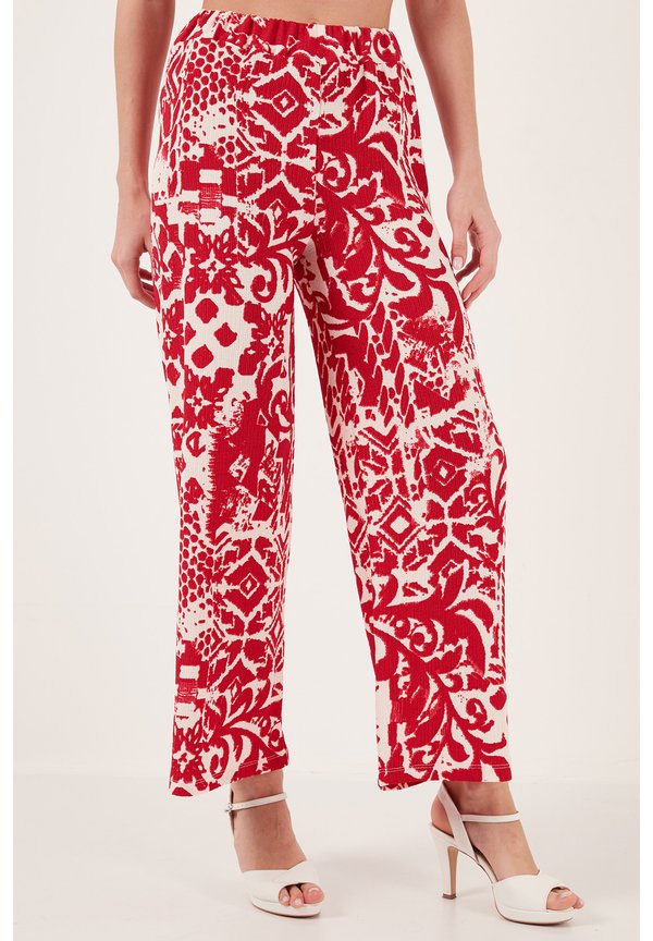 REGULAR FIT - Stoffhose - bordeaux