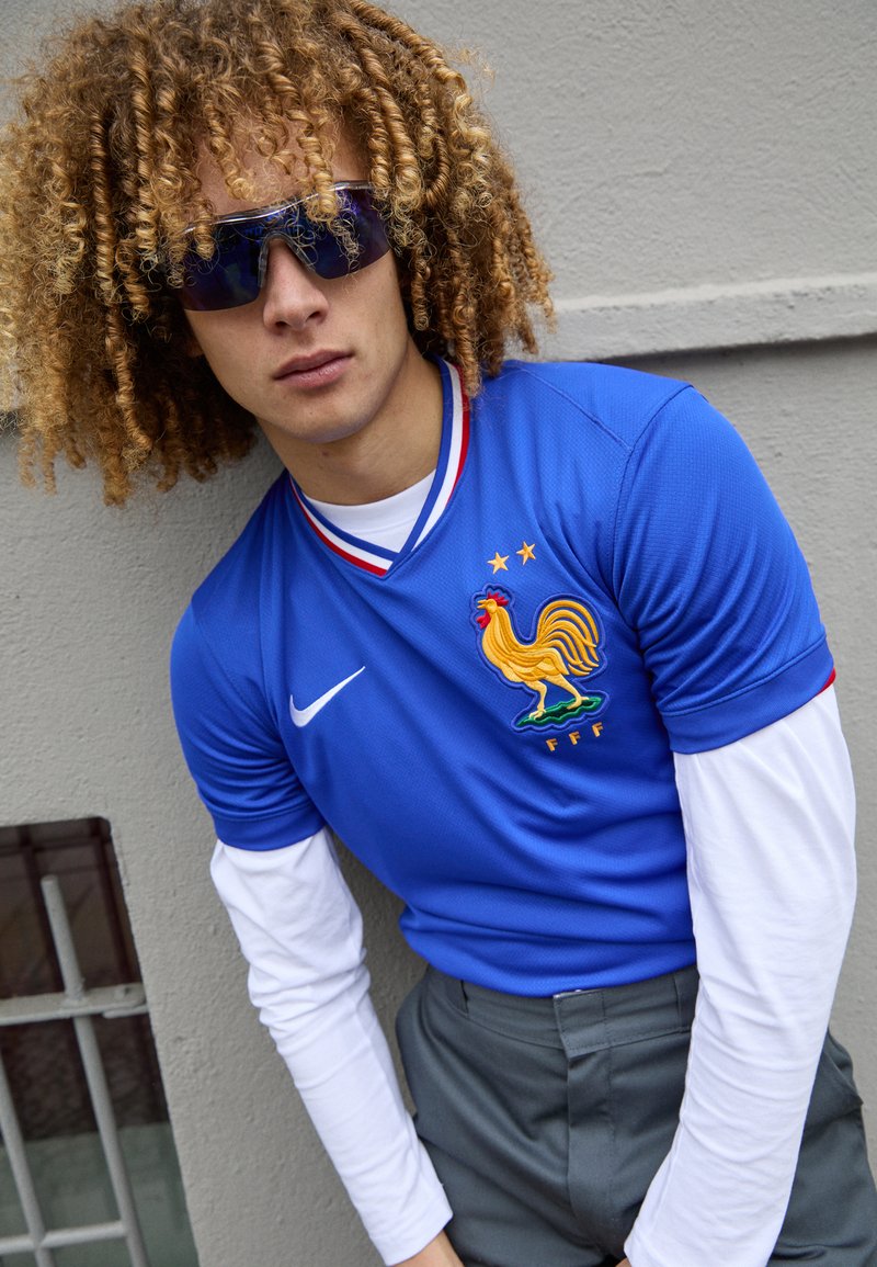 Nike Performance - FRANCE FFF STADIUM JERSEY HOME - Fotballdrakter - bright blue/university red/white, Forstørre