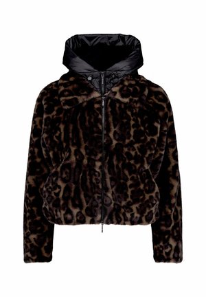 Amber & June, AMBER & JUNE MIT ABNEHMBAREM WESTENTEIL PLÜSCHJACKE - Veste d'hiver - taupe black