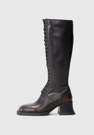 MICHAELA - Bottes à lacets - brown