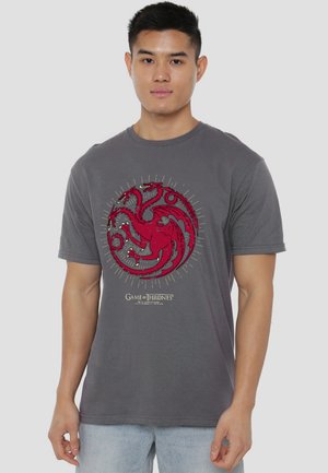 Cotton Soul, GAME OF THRONES TARGARYEN BURST SIGIL - Print T-shirt - anthracite