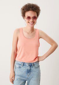 QS - MIT RIPP DETAILS - Top - light orange Miniatuurafbeelding 1