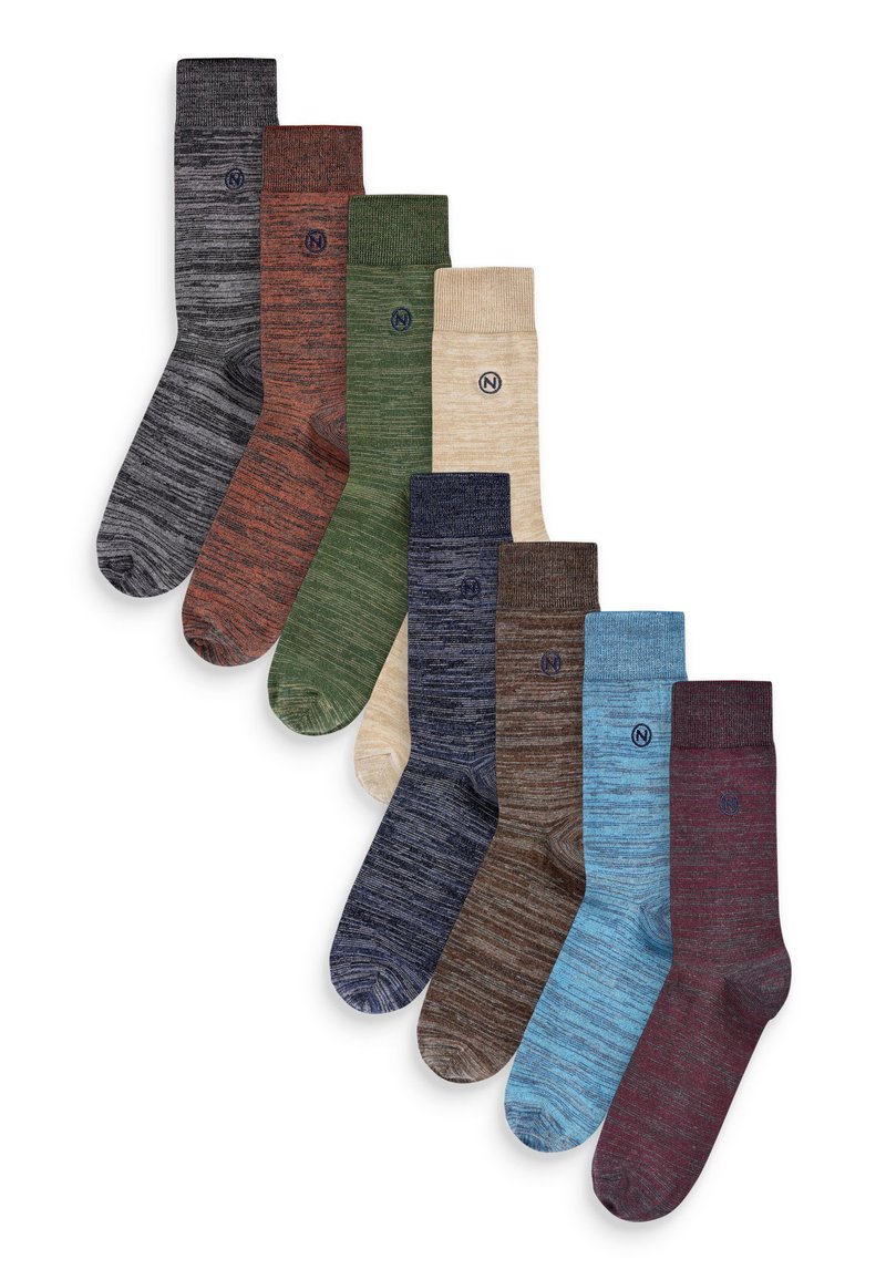 Next MARL EIGHT PACK - Nogavice - grey blue green neutral