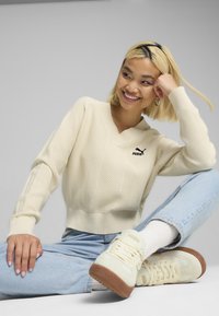 Puma V-NECK  - Pulover - alpine snow