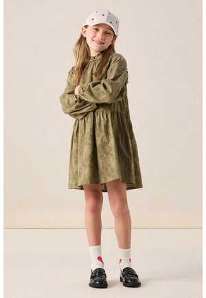 MIT STICKEREI - Day dress - dunkelgrün