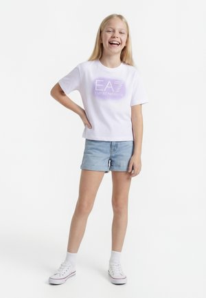 EA7 Emporio Armani Nyomott mintás póló - white