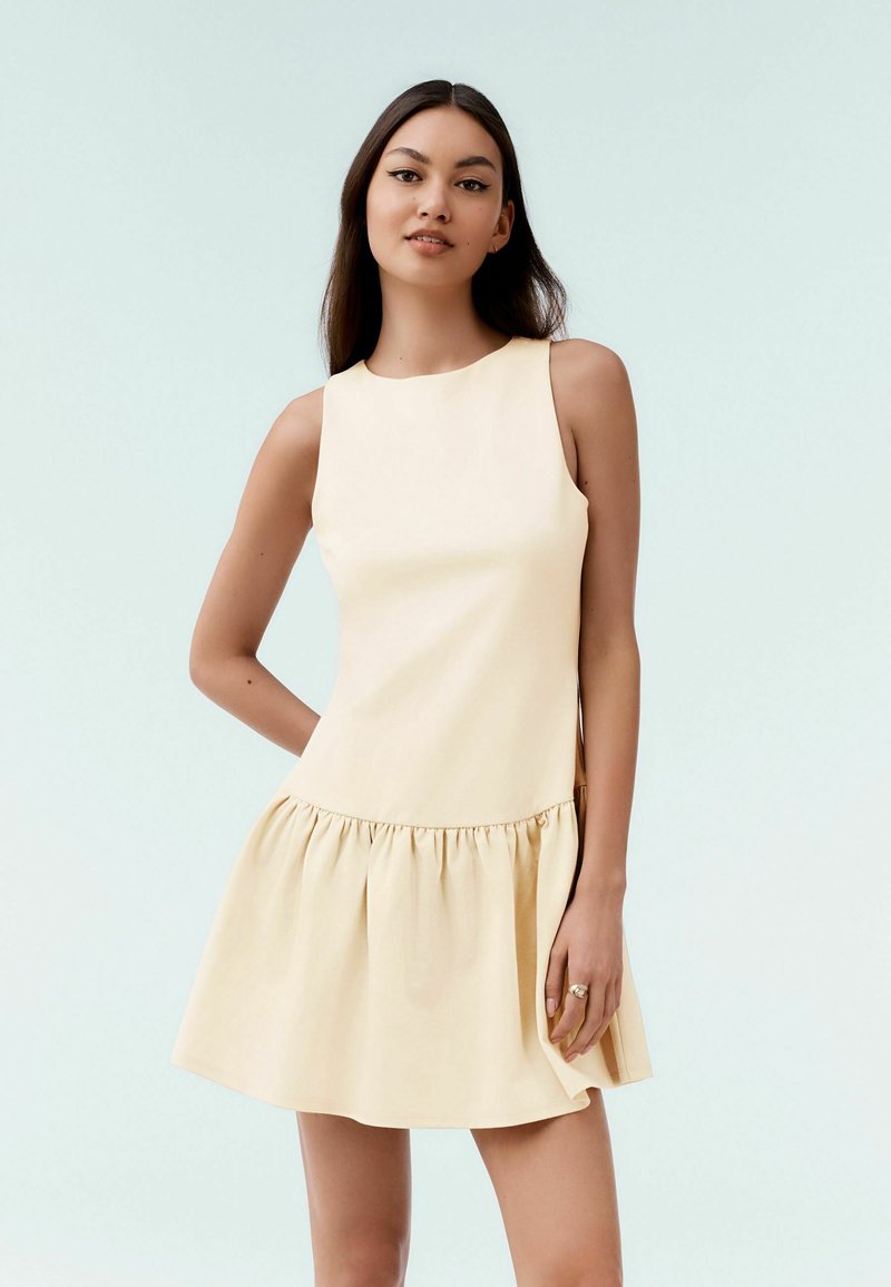 Next REGULAR FIT - SLEEVELESS DROP WAIST - Jersey dress - pastel yellow/ yellow - Zalando Next REGULAR FIT - SLEEVELESS DROP WAIST - Jersey dress - pastel yellow/ yellow - Zalando
