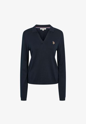 U.S. Polo Assn., UWLILWAN POLO LONG SLEEVE - Poloshirt - dark sapphire