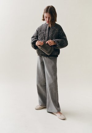 Mango Kids Široké nohavice - denim grey