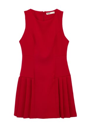 Koton, MINI PLEATED DRESS . - Hverdagskjole - red