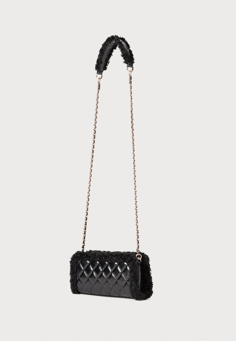 GUESS Borsa A Tracolla Cristi Convertible Crossbody Flap - Nero, Con Catena Regolabile E Tasche Multiple