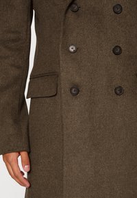 Isaac Dewhirst LONG PEA COAT - Casaco clássico - new taupe