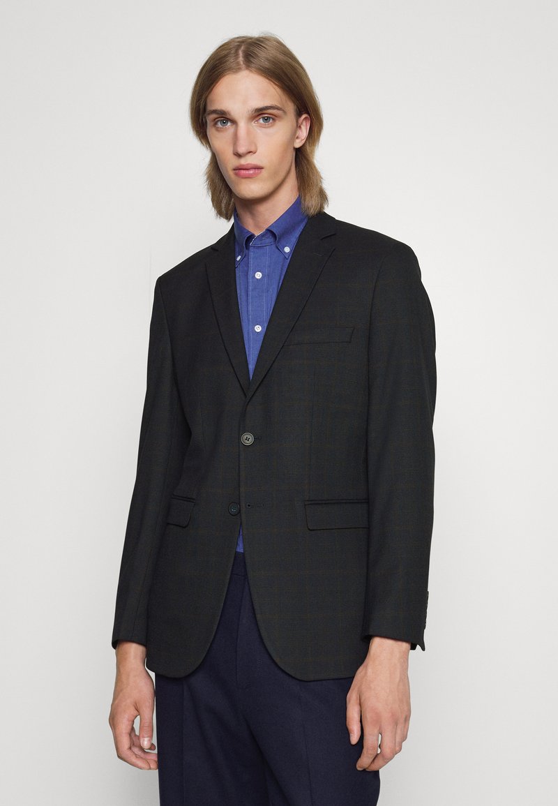 Selected Homme SLHSLIM TUMBA CHECK Suit jacket dark sapphire/camel/dark blue Zalando.ie