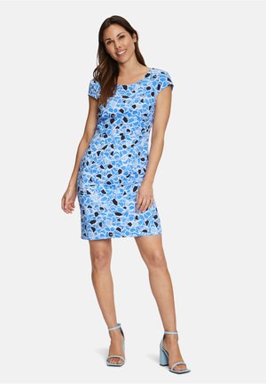 MIT PRINT - Shift dress - blau weiß