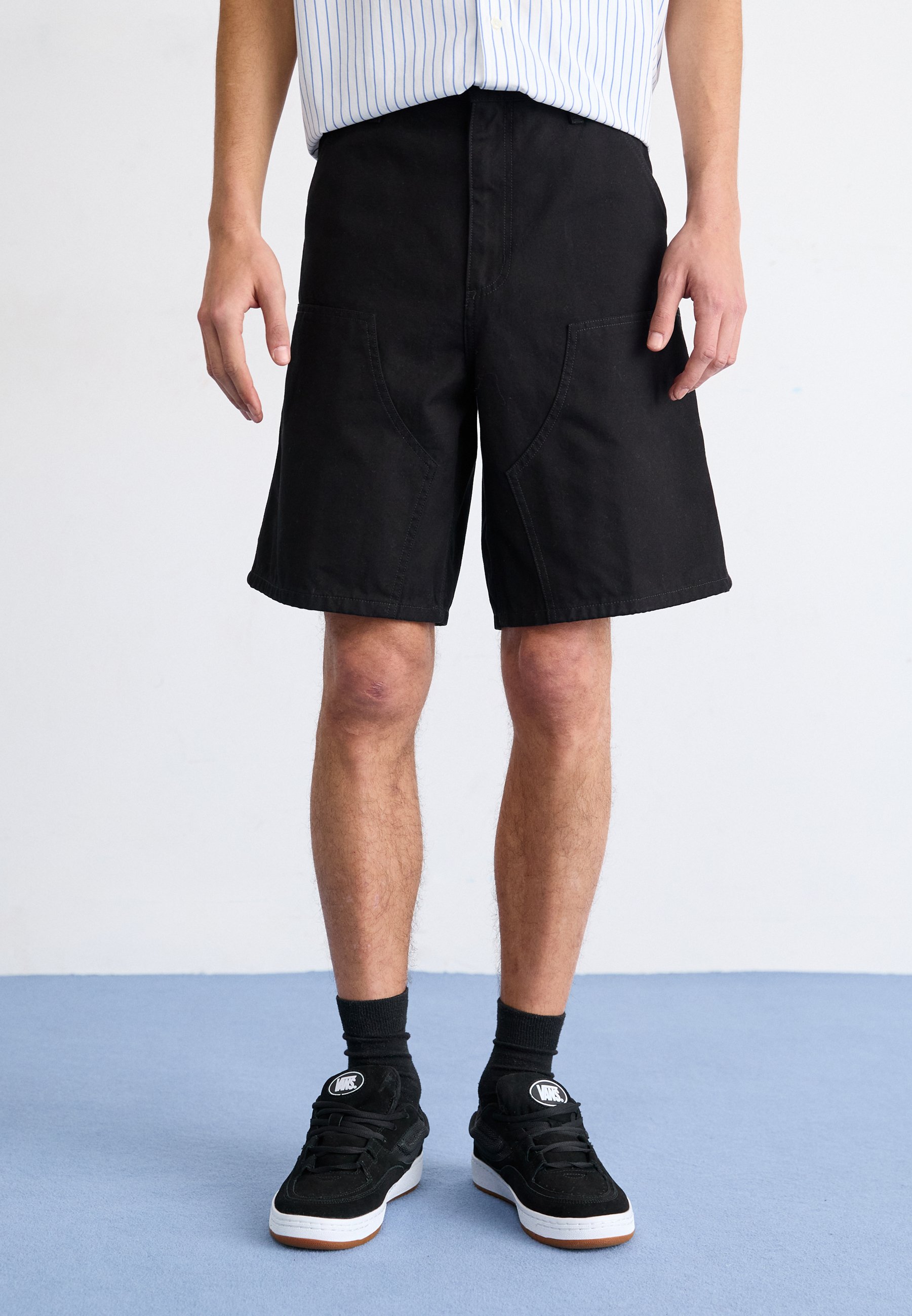 Carhartt WIP DOUBLE KNEE - Shorts - black - Zalando