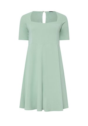 Yours Clothing, WOMEN'S SKATER DRESSES - DRESS - Freizeitkleid - light green
