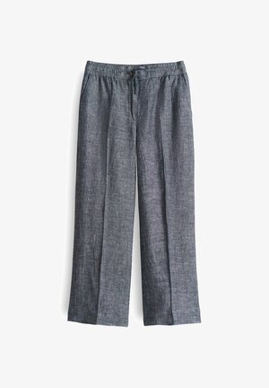 OPUS MID RISE CROPPED RELAXED FIT - Stoffhose - coal blue