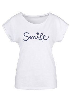 Print T-shirt - weiß