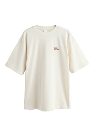 Next, REGULAR FIT - OVERSIZED LICENCE GRAPHIC T-SHIRT . - T-shirt imprimé - ecru