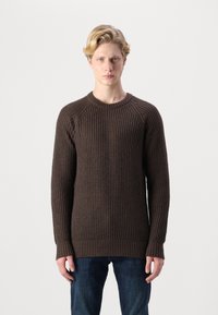 Jack & Jones JJJONES CREW NECK - Strickpullover - mulch