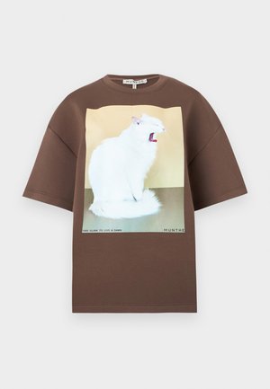 MUNTHE RAPLOI - Tricou cu imprimeu - brown