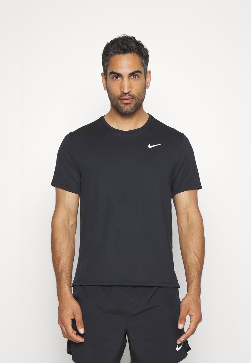 Nike Performance - MILER - Sport T-shirt - black/silver, Vergroten