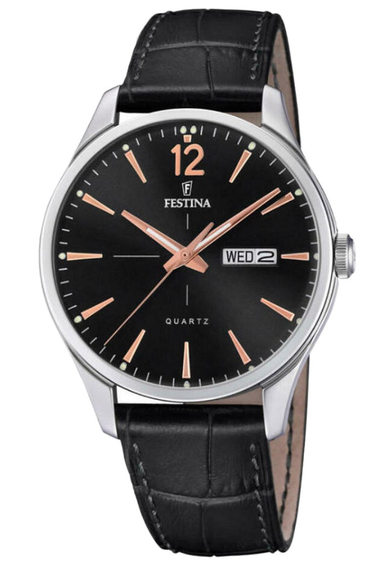 Herren Analoguhren | Festina Uhr schwarz/silberfarben - KY23412 Herren Analoguhren | Festina Uhr schwarz/silberfarben - KY23412