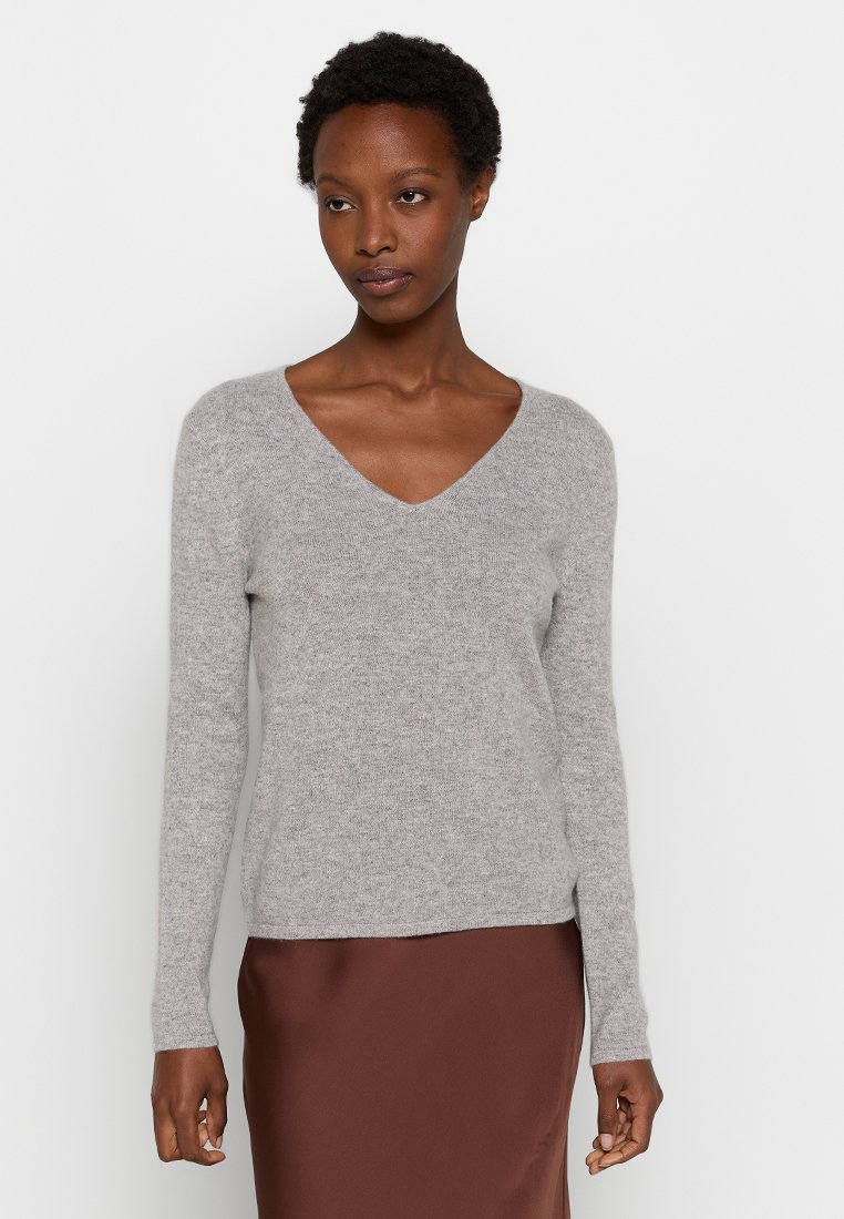 Authentic Cashmere Trui grijs Authentic Cashmere Trui grijs