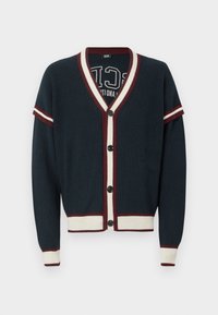LOGO LOUNGE COLLEGE CARDIGAN - Casaco de malha - blue