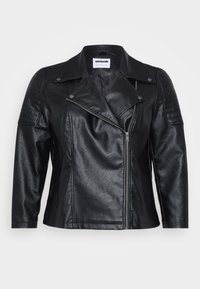 NMRUBINA JACKET CURVE - Faux leather jacket - black