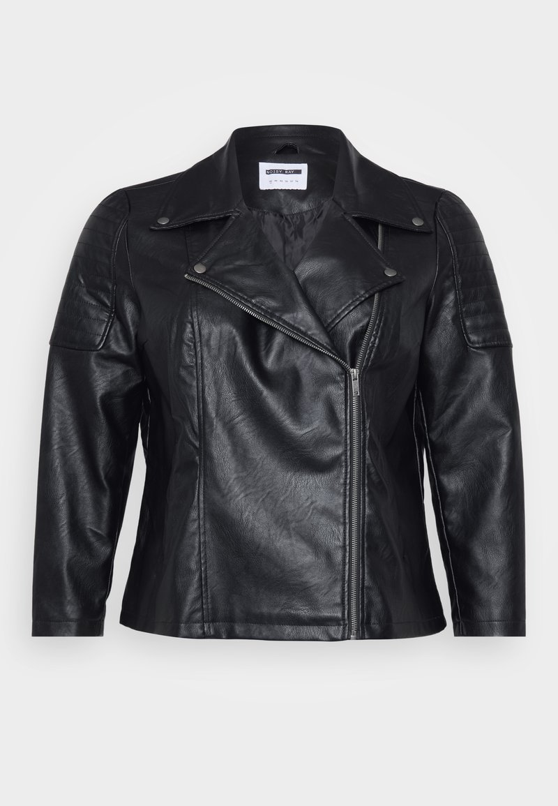 Noisy May Imitatieleren jas zwart