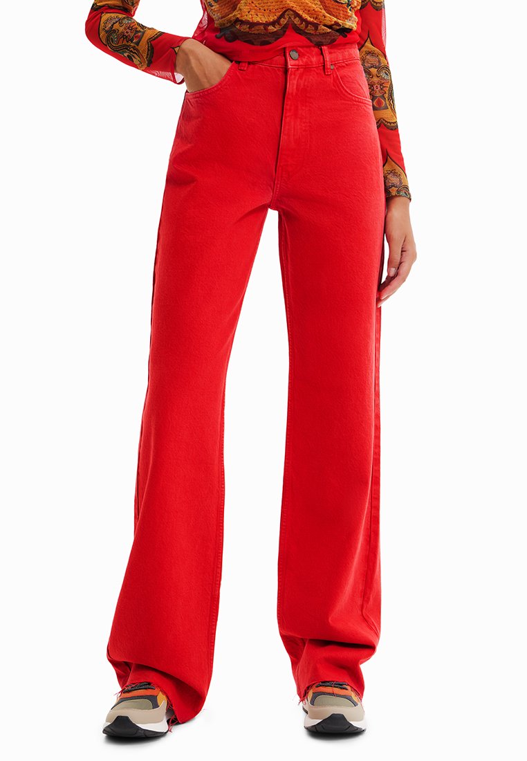 Desigual Flared Jeans rood Desigual Flared Jeans rood