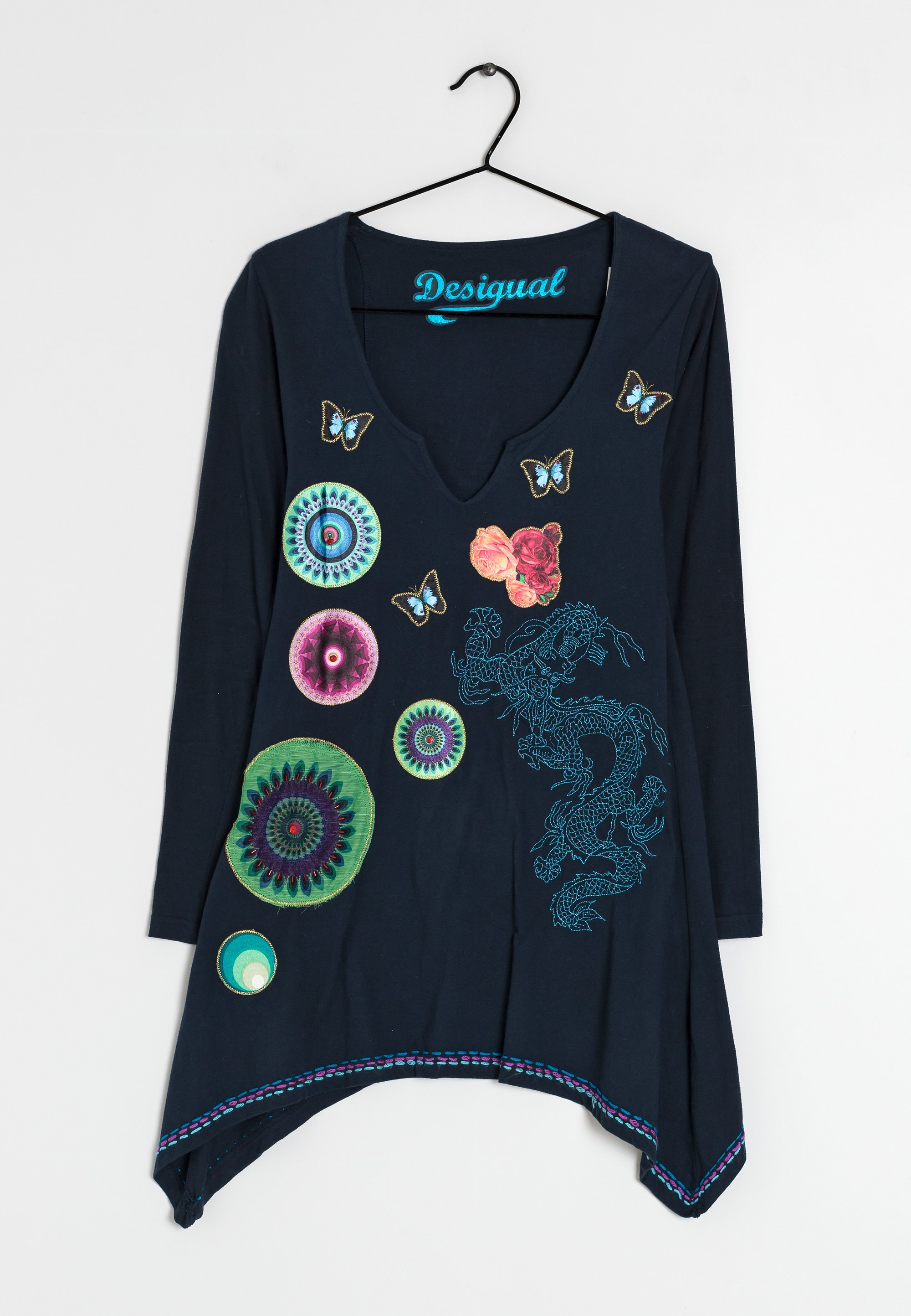 Desigual Jurk dark blue/donkerblauw (Pre-owned)