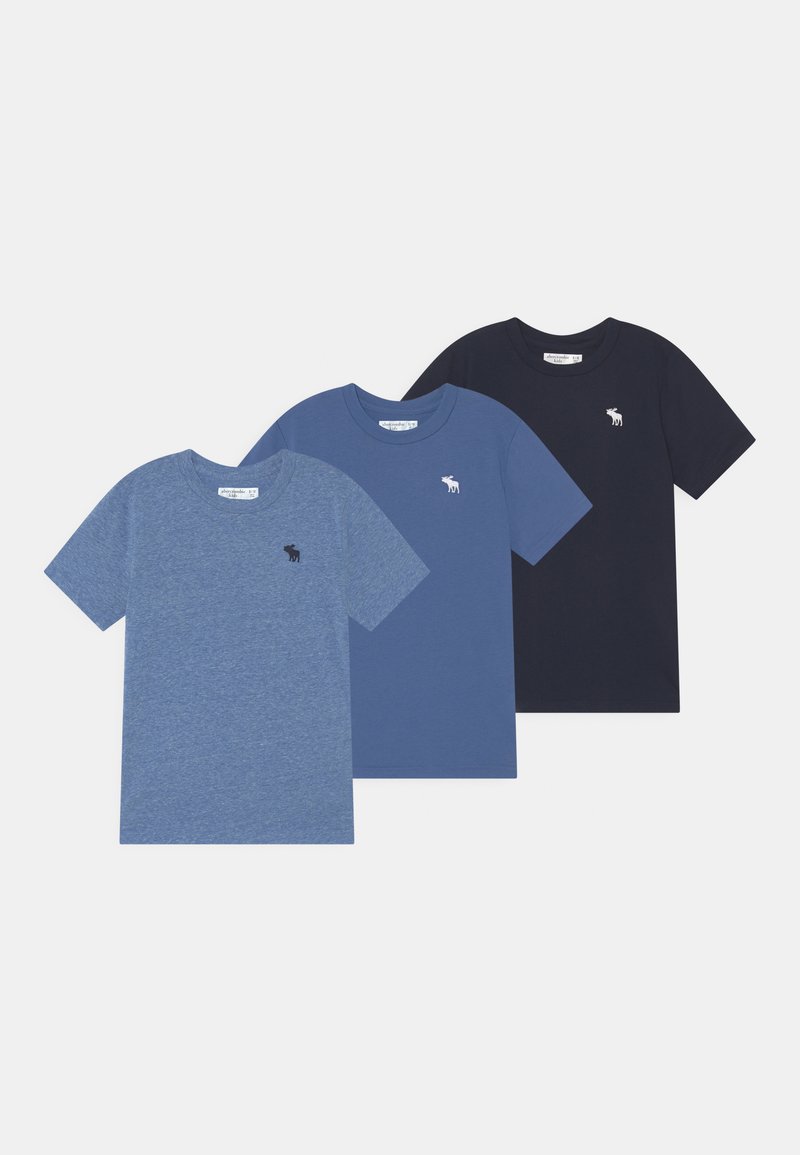 Abercrombie & Fitch 3 PACK Basic Tshirt blue Zalando.co.uk