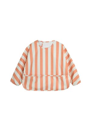 SLEEVED - Ruokalappu - orange stripe