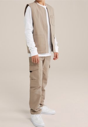 WE Fashion, Cargobukser - beige