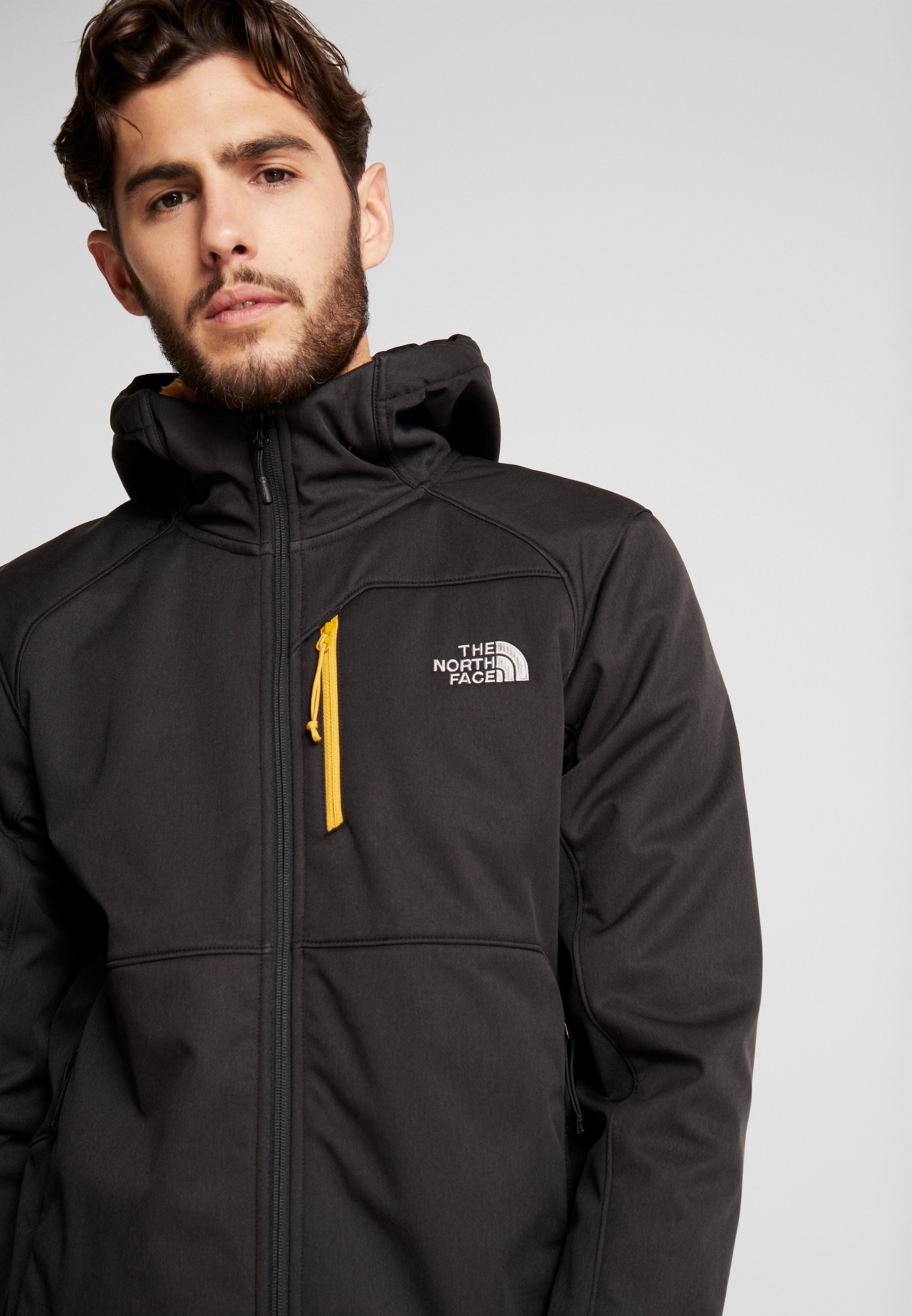 north face hooded softshell jacket