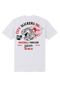 Henry Tiger PARK FIELDS CITY SLICKERS - Triko s potiskem - white