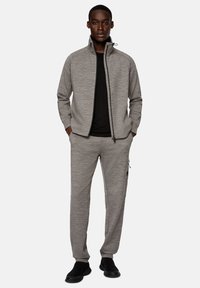 Boggi Milano TECH LIGHTWEIGHT - Felpa con zip - grey