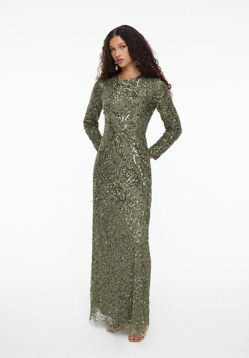 Robe Premium En Sequins Ajourée