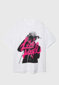 KLJ X ATELIER KARL TEE UNISEX - Camiseta estampada - white