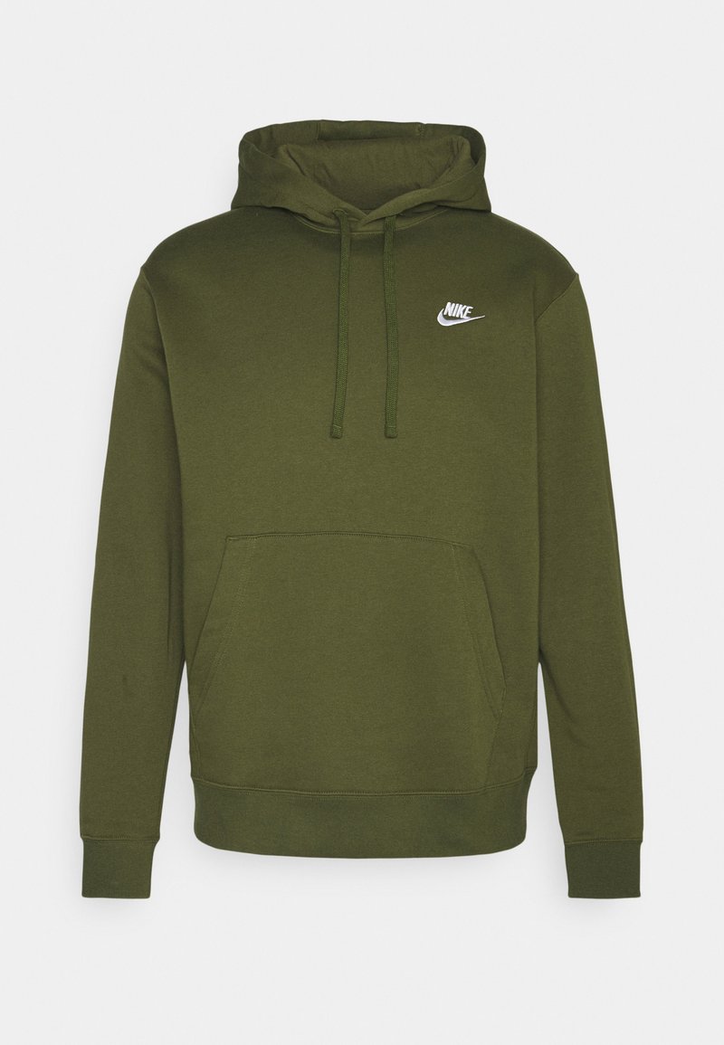 Nike Sportswear SPORTSWEAR CLUB FLEECE - Sweatshirt com capuz - rough green/white