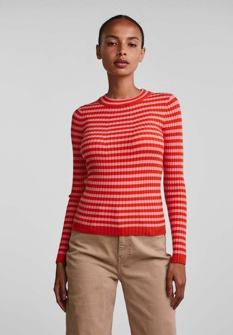 Pieces PCCRISTA O NECK - Jumper - strawberry pink
