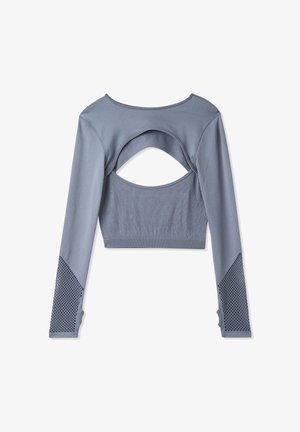 Terranova CON DETTAGLI TRAFORATI - Maglietta a manica lunga - avio